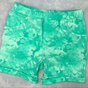 Girls 12 Tie-Dye French Terry Shorts Jeggins